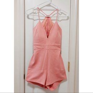 Peachy pink romper